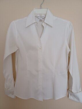Petite Sophisticate Blouse, White, Size P